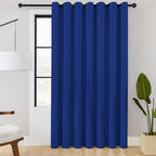 ChrisDowa Room Divider Curtain 96 Inches Long, Wide Blackout Sliding Door Curtain for Bedroom, Room Darkening Privacy Window Curtain for Patio Door (1 Panel Set, Royal Blue, 100 x 96 Inch)