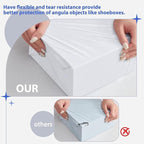 Fuxury 500 Pack 17.7x22" White Large Poly Mailers Bulk,Waterproof Mailing Envelopes for Clothing,XL Strong Adhesive Self Seal Poly Shipping Bags for Postage Return Books Small Business