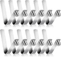 Sliverdew 12 PCS Tent Pole Clips Push Button Spring Clip Tent Pole Connectors Stainless Steel Kayak Spring Snap Tube Locking Pin Clips for Kayak Paddle Camping 9mm