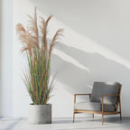 Alonfala - 69" (2-Pack) Pampas Grass Potted Plants - Artificial Faux Plants Featuring Tall Grass, Housewarming, and New Home Celebration. Elevate with Fake Plants, Ideal for Floor Decor