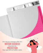 GSSUSA Large Bubble Mailers 10.5x16 Inch 250 Pack Pink Padded Envelopes, Strong Adhesion Bubble Mailer Self-Seal Bubble Envelopes for Mailing Clothes,Magazines