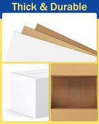 Assorted-Sizes-Shipping-Boxes-45-Pack: 9x6x4 & 10x7x5 & 11x6x6 Small-Shipping-Boxes-Mailers, White Corrugated-Cardboard-Boxes-for-Packing-Small-Business Mailing