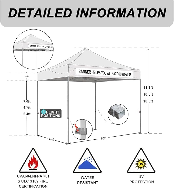 Eurmax USA Standard 10x10ft Patio Pop Up Canopy Tent for Outdoor Events Commercial Instant Canopies with Heavy Duty Roller Bag,Bonus 4 Canopy Sand Bags(Field Green)