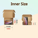 MEBRUDY 7x5x2 Inches Shipping Boxes Pack of 25, Small Corrugated Cardboard Box for Mailing Packing Literature Mailer