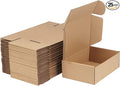 MEBRUDY 9x6x3 Inches Shipping Boxes Pack of 25, Corrugated Cardboard Box for Mailing Packing Literature Mailer