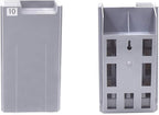 NADAMOO Time Cards Rack Retractable Time Card Holder with 10-Pocket,Plastic Wall Mounted Cards Holder Compatible with Time Card Machine Attendance Recorder Punch Clock for Office, Gray