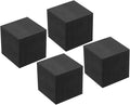PATIKIL Rubber Anti-Vibration Pads, 4 Pcs Square Vibration Isolation Mats 1.97" x 1.97" x 2" for HVAC, Air Conditioner, Air Compressor, Washer, Dryer, Black