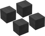 PATIKIL Rubber Anti-Vibration Pads, 4 Pcs Square Vibration Isolation Mats 1.97" x 1.97" x 2" for HVAC, Air Conditioner, Air Compressor, Washer, Dryer, Black