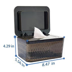 3 Pack Wipes Dispenser Seal-Designed Wipe Dispenser Holder Wipes Case Box for Bathroom Keep Wipes Fresh, Dust-Proof & Non-Slip