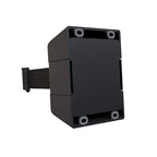 Crowd Control Warehouse - CCW Series WMB-230 Fixed Wall Mount Retractable Belt Barrier - 30 Foot, Black Belt with Black ABS Case