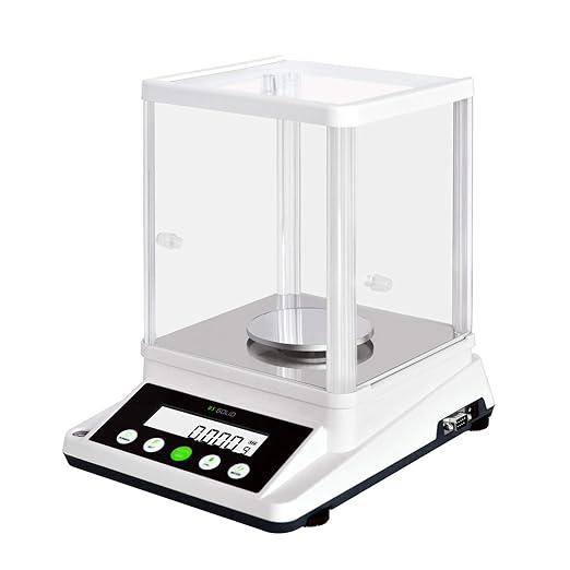 U.S. Solid Digital Analytical Balance 210 g × 0.001 g, High Precision Lab Scale with Front and Rear 2 LCD Screens for Multi-Angle Viewing, Ideal for Laboratory, Research & Education