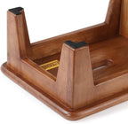CONSDAN Step Stool for Bed - USA Grown Oak, Wooden Stool for Adults and Seniors, 6.5" High, Non-Slip Mat, No Assembly Needed, Solid Wood, Chocolate Color