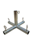 3/4" Canopy Frame Connector Fittings with Eyebolts (Receives 3/4" Diameter Pipe) (5-Way No Angle Center)