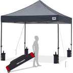 ABCCANOPY Patio Pop Up Canopy Tent 8x8 Commercial-Series (Dark Gray)