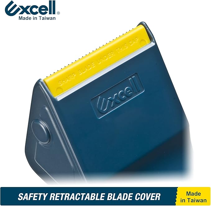 Excell SH-2508TRA2 Lightweight Packaging Tape Dispenser (2" Wide): Easy-to-Handle Plastic Design. For Shipping, mailing, and Carton Sealing. Features Retractable Blade Cover for Safety. (1Gun + 2Tapes
