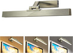 Picture Lights for Wall, Greenish Bronze Battery Operated Picture Light 16in Art Light CCT Dimmable Recharging Battery Wall Light with Remote Control for Living Room Gallery
