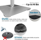 Sign Stand for Display, 11lbs Integrated Rod Heavy Duty Pedestal Floor Signage Stand Holder, for Outdoor or Indoor Advertising (8.5 x 11, Silver)