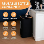 100L Large-Capacity Recycling Bin with Removable Bag–Ideal for Sorting and Storing Bottles and Glass Waste. Sturdy, Durable, and Perfect for Efficient Recycling Management.