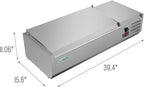 KoolMore SCDC-3P-SG Commercial-Refrigerator, 40 Inch, Silver
