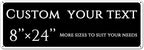 Custom Sign, Custom Indoor/Outdoor Decorative Sign，Reflective，Aluminum Weatherproof Metal Sign Multiple Sizes, Customize for greenhouse , Business, Workplace, office, Home, chemical plant，Delivery Signs(8*24 Inch)