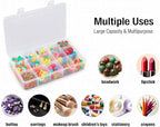 3pcs Clear Storage Small Parts Organizer Box Storage Bin With Dividers Multi Compartment for Beads Art DIY Tackle Box Organizer (Small 12 - compartment)