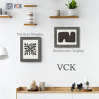 VCK 8x10 Picture Frame 5 Pack, Gray Solid Wood Frame, Exclusive Wood Grain, Wall Gallery Frame