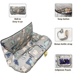 Shopping Cart Cover for Baby Cotton High Chair Cover, Machine Washable for Infant, Toddler, Boy or Girl (Cute)