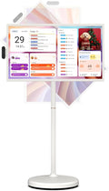 ApoloSign 32 inch FHD Smart Portable TV Gen2, 16G +128G Storage, Android 15 OS, 15000mAh, Rolling TV on Wheels with Rotatable Touch Screen, Built-in Battery, Full Swivel Rotation, Voice Remote