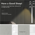 Easy-Going Rod Pocket Blackout Curtains for Bedroom, Room Darkening Window Curtains for Living Room, Thermal Insulated Noise Reduction Solid Window Drapes, 2 Panels(52x63 in, Greyish White)