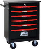 6 Drawer Rolling Tool Chest with Locker, 22.2" D Metal Movable Lockable Tool Cart Box Multi-Functional Hardware Storage Cabinet Box for Warehouse Basement Home Pantry Garage