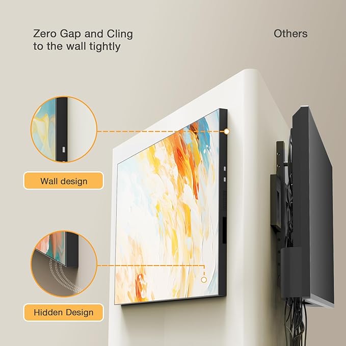 75 Inch 4K UHD 500nits Wall Mount Digital Signage Slim Fit Frameless Commercial Display LCD Monitor Advertising Screen 4-64GB Android 11.0 with HDMI in