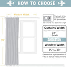 ChrisDowa Blackout Curtains 78 inches Long for Bedroom - Grommet Thermal Insulated Room Darkening Curtains for Living Room (1 Panel, Light Grey, 42 x 78 Inch)