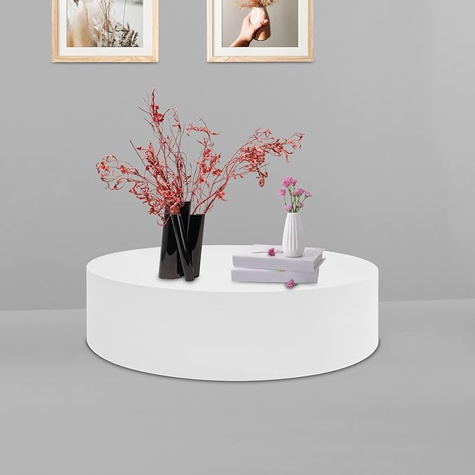 Round Mannequin Display Pedestal Stands, 23.6×5.9In Platform Base Stands, Load Capacity 220lbs, Round Display Pedestal Stand for Clothes Stores, Boutiques