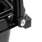 35L 6PCS Black Shopping Baskets with Wheels, Portable Rolling Shopping Basket Cart, Heavy Duty PP Plastic Storage Basket with Handle, 50kg Load Capacity for Supermarket, Retail Store, Warehouse