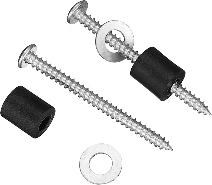 Hotop Pegboard Spacers Mounting Kit, Magnetic Pegboard Includes Screws, Spacers and Washers for 1/8-Inch and 1/4-Inch (48)