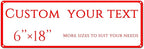Custom Sign, street signs customized，custom office door signs，be right back sign， Customize for Office, Business, Workplace, office, Home, Delivery Signs(6 * 18 Inch)