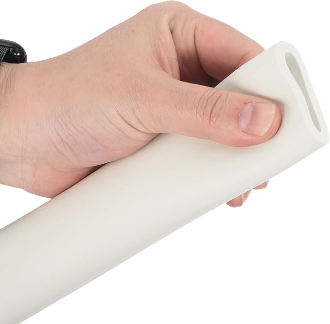 uxcell Foam Tubing for Handle Grip Support,32mm(1 1/4") ID 44mm(1 3/4") OD 0.3 Meter/1ft Length White