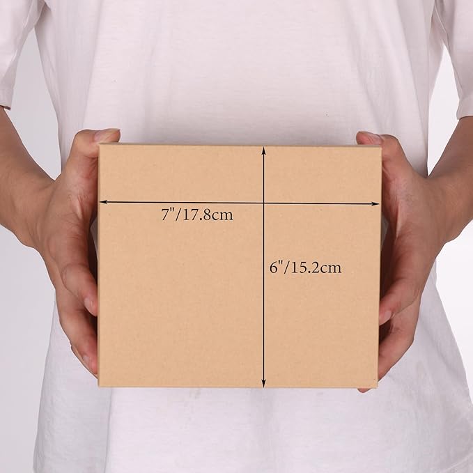 EdenseeLake 40 Pack 7x7x6 inches Shipping Boxes Small Cardboard Boxes for Packing, Moving, Mailing, Brown