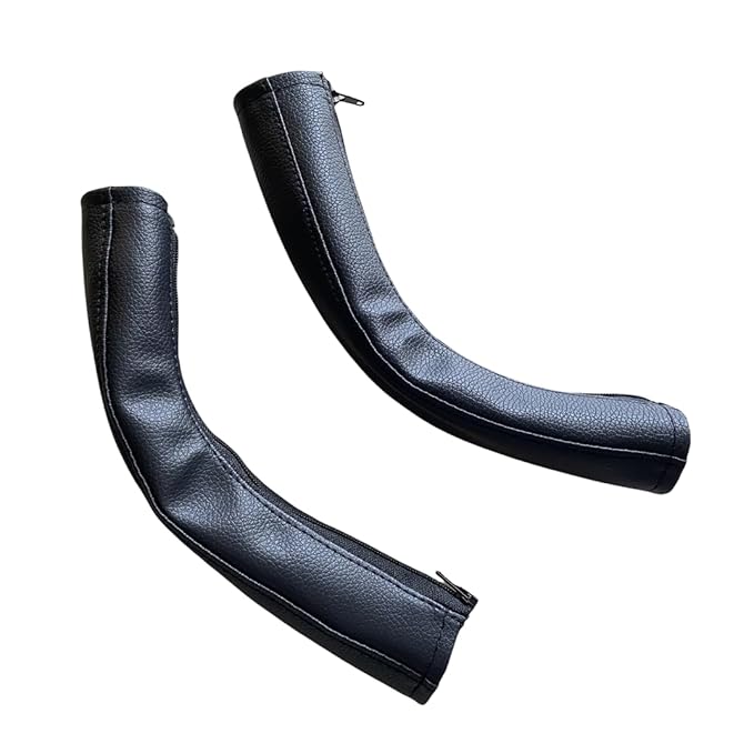 Baby Stroller Handle Protect Cover Compatible for Uppababy Vista V1 V2 Stroller, Armrest Bar Sleeve Case, Stroller Accessories, One Pair (Black)