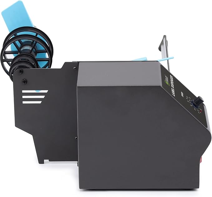U.S. Solid Automatic Label Dispenser for Long Rolls and Fanfold Labels - Translucent and Opaque - Adjustable Speed - Core Sizes 1", 1.5", 3" - Width 0.2-7 in - Max. Roll 11 in