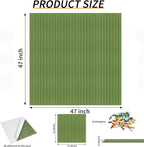 Large Felt Bulletin Board 47x47 Inch, 16pcs Peel and Stick Felt Wall Tiles Modern Push Pin Board for Wall Organization