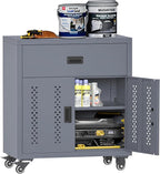 Metal Tool Chest, Garage Storage Cabinet on Wheels, Upgraded Deep Rolling Tool Chest Drawer Organizer, Portable Steel Tool Box, Tool Cabinet Storage for Garage, Warehouse, Workshop