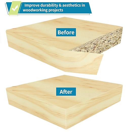 Skelang Pine Edge Banding, 2" X 50' Wood Strip Preglued, Iron on Veneer Edging Tape for Shelves, Cabinets, Coffee Table