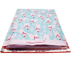 Inspired Mailers - Large Poly Mailers 14.5 x 19-50 Pack - Polar Bears (Blue) - Holiday Shipping Bags - Large Mailing Envelopes - Christmas Shipping Envelopes