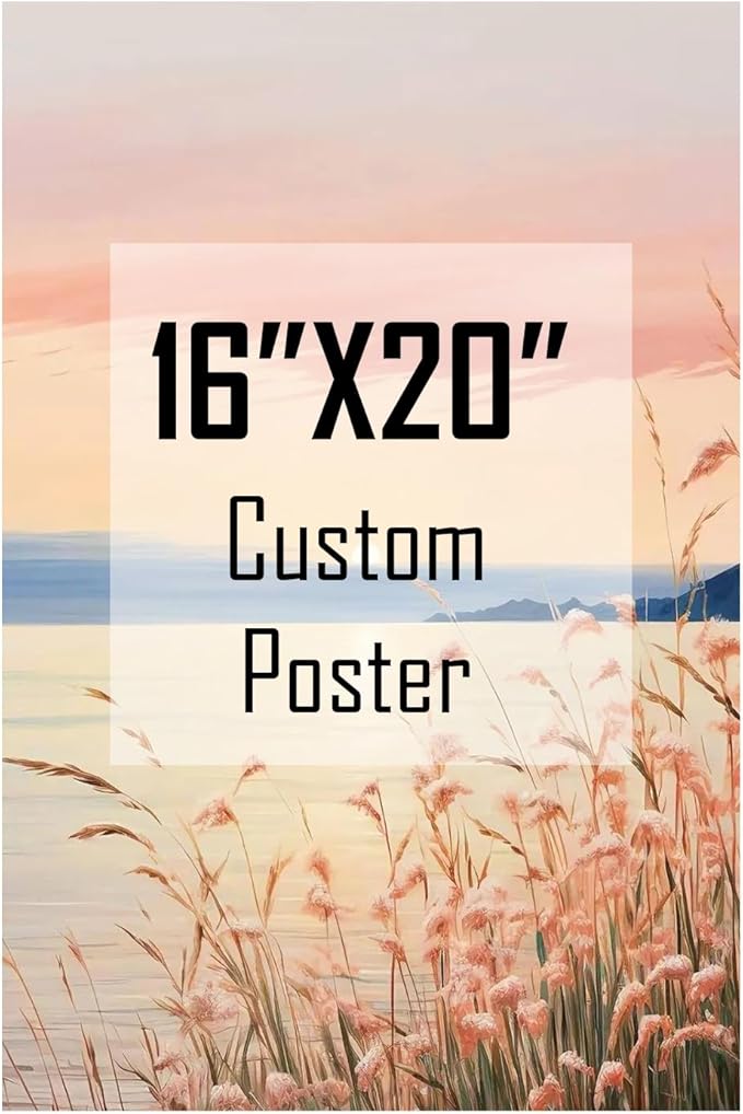 ZXDZSM Personalized Custom Canvas Prints (16"X20"): Upload Your Image/Photo - Custom Personalized Photo to Poster Printing