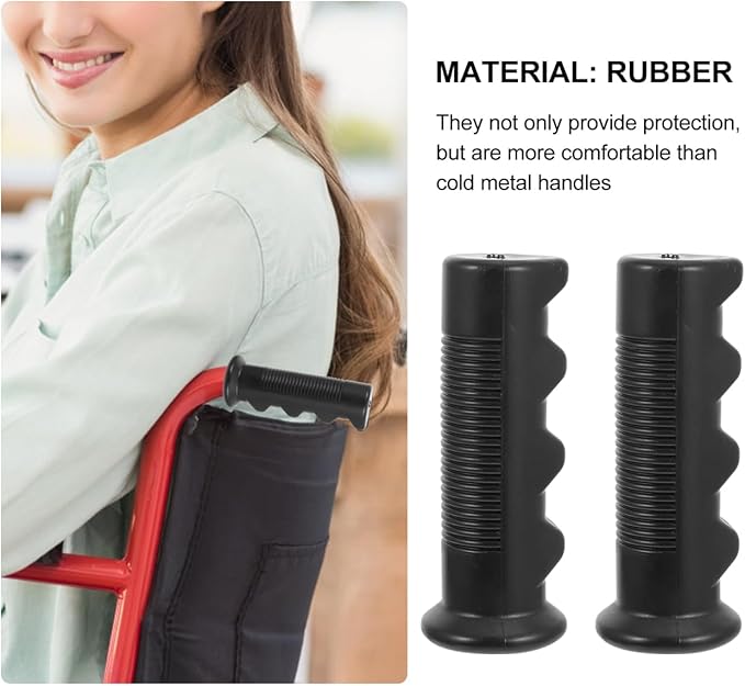 BESPORTBLE Rubber Handle Gloves - Anti-Slip Shopping Cart Handle Covers Universal Fit for Grocery Carts Tube Grip Protector for Clean Hands