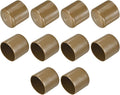 uxcell 10pcs Rubber End Caps 43mm ID Vinyl Round End Cap Cover Screw Thread Protectors Light Brown