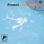 Temporary Floor Protection for Construction, Painting, Renovation, Protector Film for Hardwood Floors, Surface Carpet Protection Film, Tile&Hard Paint Protection Covers 325 sqft (39" x 100'-Sky Blue)