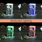IFOLAINA LED Display Multicolor Light Base for 3D Crystal Art - Lighted Up Stand Color Changing Small LED for Glass Art