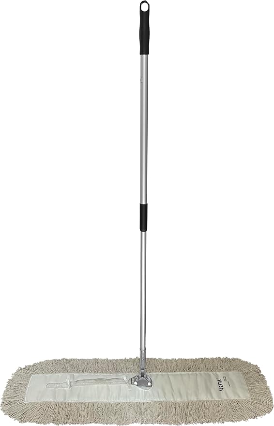 Heavy-Duty Industrial Closed-Loop Dust Mops - 6 Pack (White) - 36 Inch